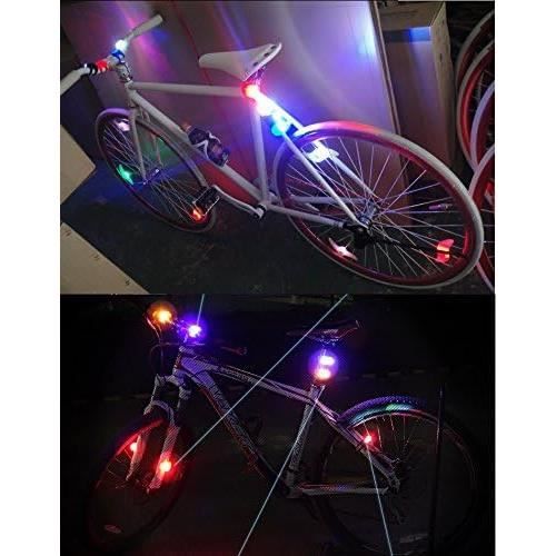 Éclairage Vélo - Constefire - LED pour Vélo Silicone - Lumière Vélo Avant et Arrière - VTT VTC Cycliste