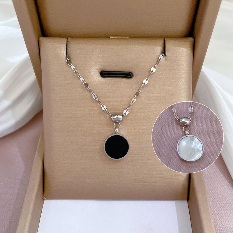 Simple Star Butterfly Zircon Pendant Tassel Necklace Stainless Steel Geometric Choker Jewelry Party Gifts For Women Girls