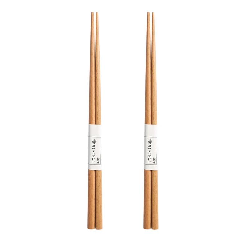 

2 пары деревянных палочек для еды, набор китайских многоразовых палочек для еды, деревянные палочки для еды, суши, палочки для еды, столовые приборы, деревянная утварь