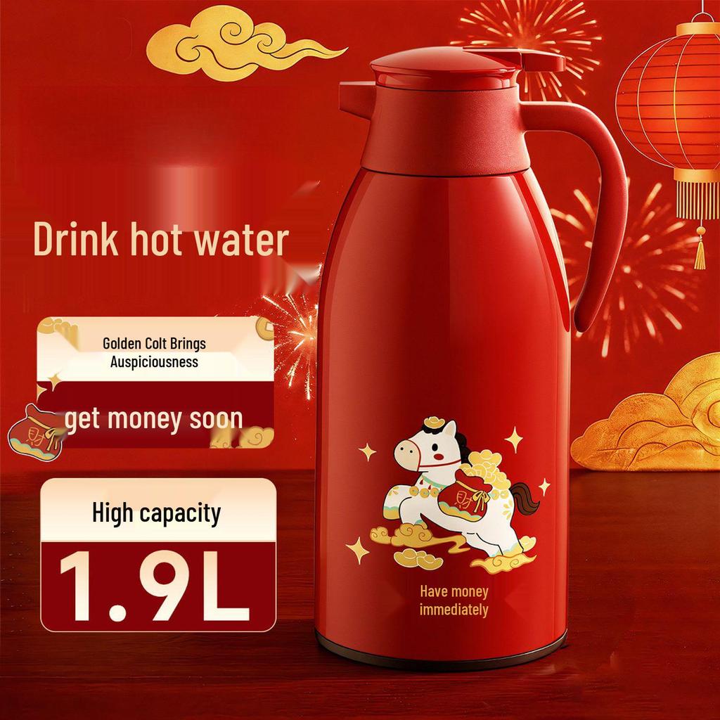 2026 New Model Thermos Flask: Large Capacity Insulated Warm Kettle and Hot Water Bottle.