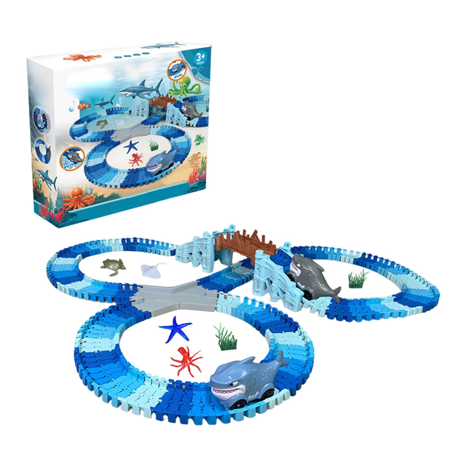 

Track Vehicle Educational Puzzle Creative Assembly DIY Light-Up Car Toy For Boys One Size