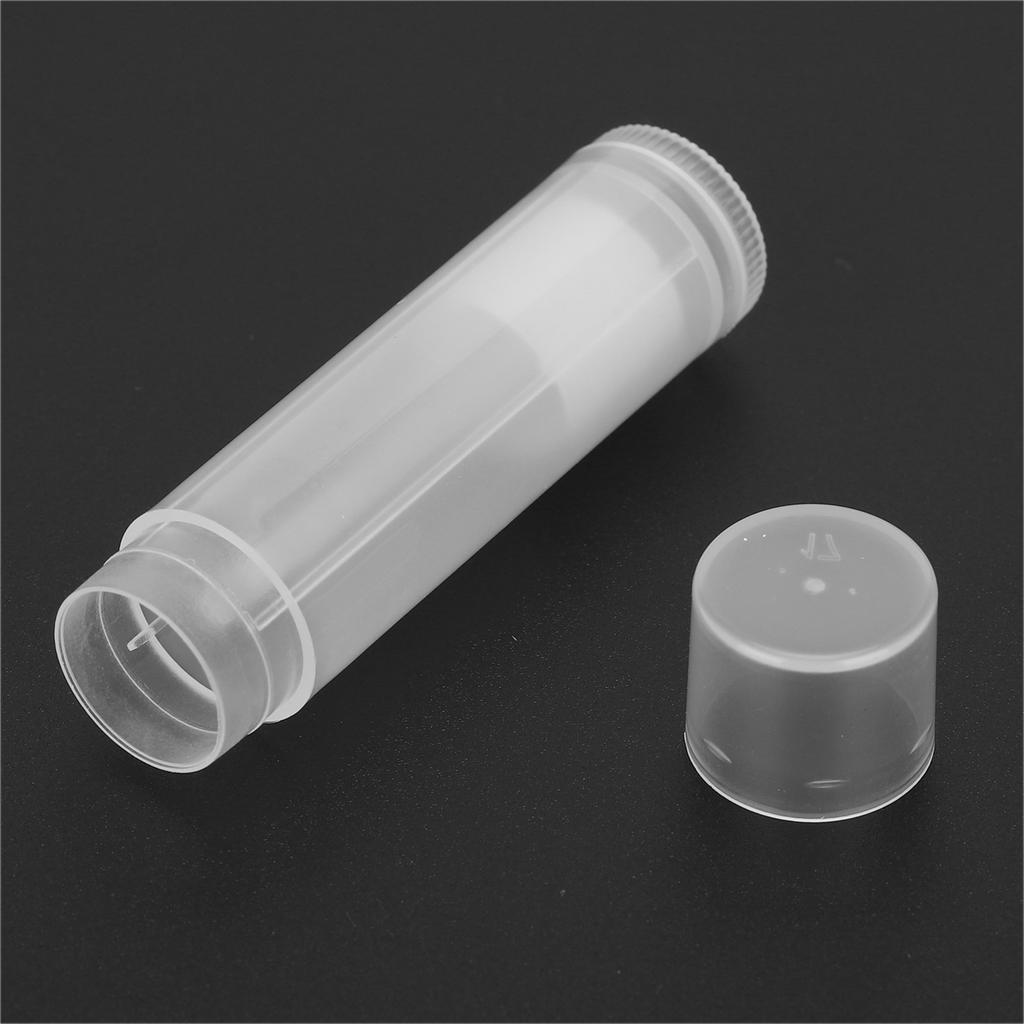 50 sztuk Zestaw Tubek na Balsam do Ust Puste Pojemniki na Szminki Półprzezroczyste Narzędzia do Makijażu DIY 5ml