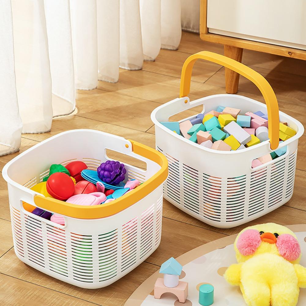 

Большая вместительная корзина для хранения игрушек, многоцелевая настольная корзина для хранения бытовых принадлежностей