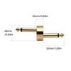 Z Type Guitar Pedal Connector Gold Plated Coppered Construction for Enhances Auditory Performances
