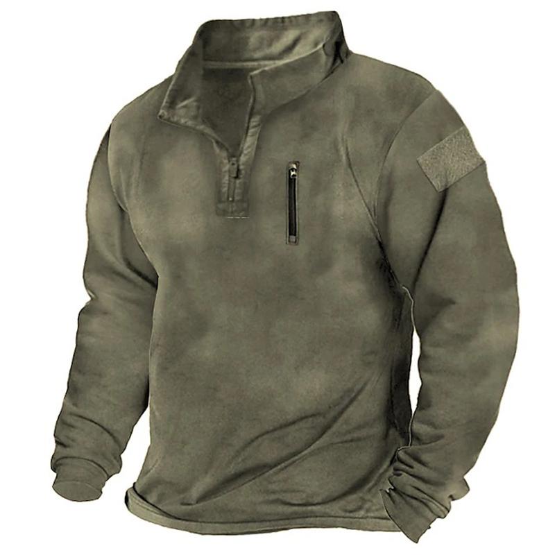 Men's Clothing Trainning Tactical Top NEW Long Sleeved Warm Tshirt Windproof Pullover For Men Sweatshirt