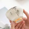 Plant Ash Master Cup Ink Gentleman Bamboo Ceramic Tea Tasting Cup Household Tea Single Cup Kung Fu Tea Cup Personal Cup