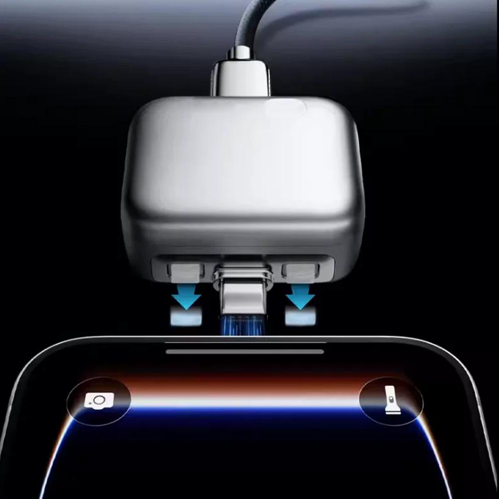 Automatic Power-Off Fast Charging Data Cable Full Charge Separator Protect Battery Health for Safe Overnight Charging Type-C