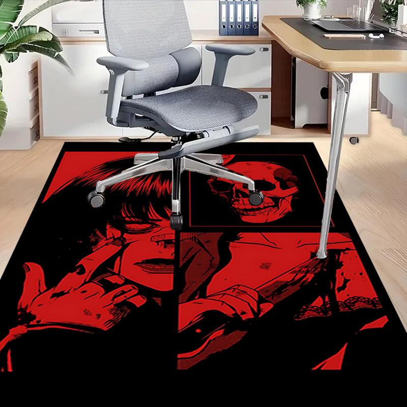 1PC Bloodshed Skull Carpet Office Rug Mat Home Decor Area Carpet Festival Gift Office desk chair carpet Longlasting Material