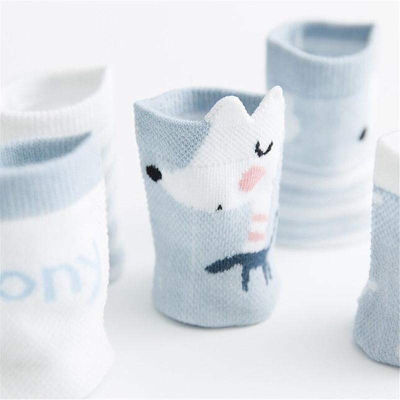 5Pairs/lot Newborn Baby Socks Summer Thin Baby Socks for Girls Boys Cotton Infant Toddler Socks Baby Clothes Accessories 0-24M