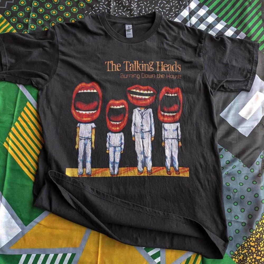 Talking Heads Burning Down The House Black Unisex Tshirt Reprint S-5XL KH13737 Unisex T-Shirt S