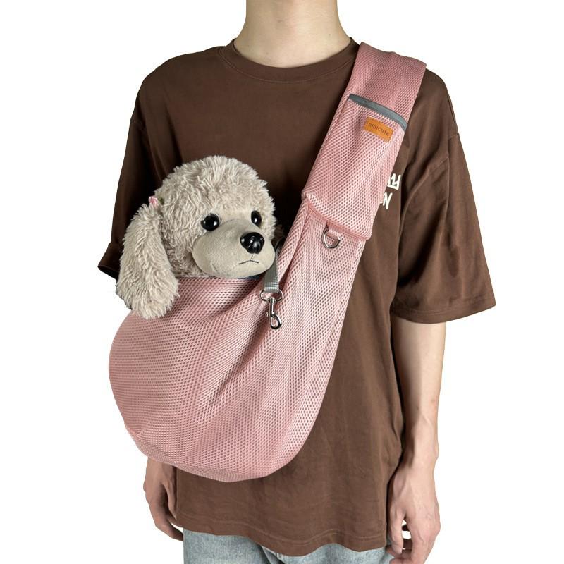 Breathable Summer Crossbody Pet Bag for Dogs & Cats