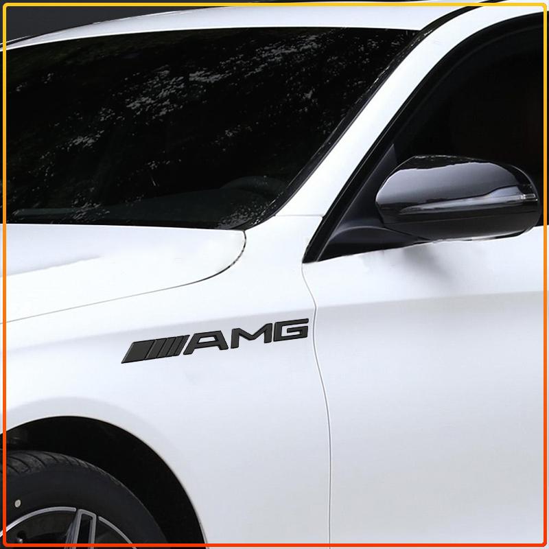 1Pc Auto Rear Body Sticker AMG Badge Logo Emblem for Mercedes Benz W204 W205 W211 W212 W213 W203 W169 W108 W220 X156 GLC A180 Car Label
