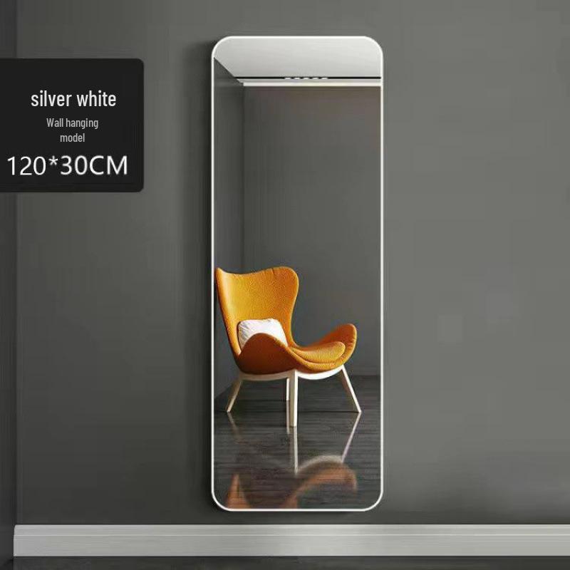 Full-Length Wall-Mounted Dressing Mirror: 3D Try-On for Girls' Bedroom & Makeup