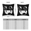 Funny Domo Kun Face Pillow Case Meme Anime Doll Cushion Covers Custom Zippered Decor Pillowcase for Bed 18"