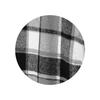 Women's Fashionable Oversized Long-Sleeve Collared Plaid Trench Coat With Patch Pockets