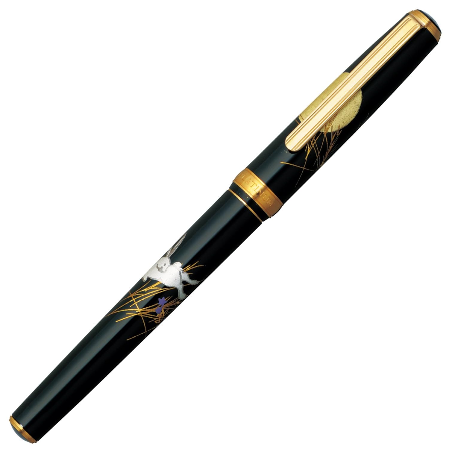 

Platinum Fountain Beautiful Modern Moon and Rabbit Medium Pen, Maki-e Design, Nib, PTL-20000H#87-3