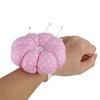 New Sewing Needle Pin Cushion Pumpkin Shaped Holder Wrist Strap Craft DIY Tool (Pink)