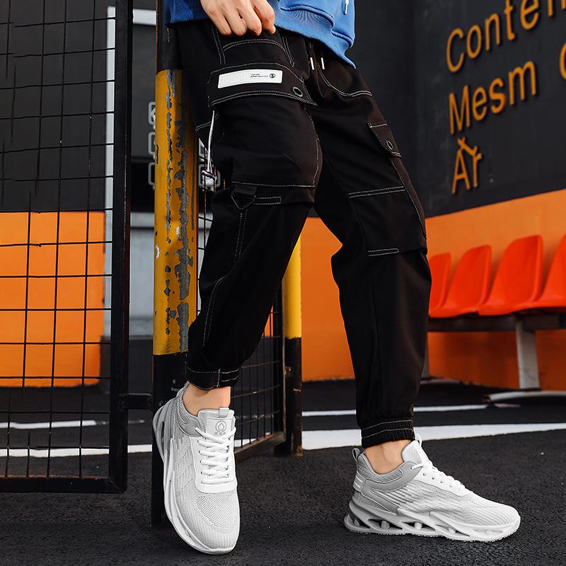 Fashion PARZIVAL New Men Sneakers Spring Summer Breathable Running Tennis Shoes Cushioned Sole Outdoor Sports Men Shoes Tenis Masculino