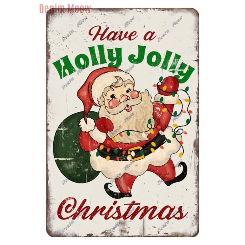 Винтажная металлическая жестяная табличка «С Рождеством», ретро «Какой чудесный мир» Девочка, настенный плакат Звенящий колокольчик, украшение для дома, WY297 20x30cm