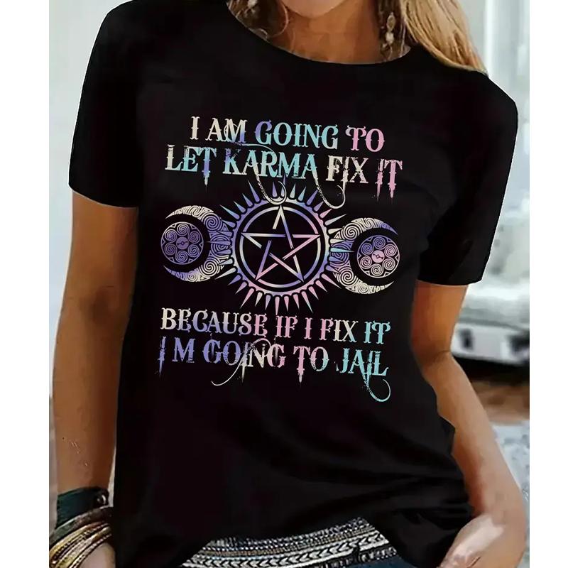 

Женская летняя футболка Ретро мода Футболки с коротким рукавом Повседневные топы с принтом маленьких животных 8XL чёрный