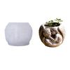 Multifuntional Children Silicone Mold for Resin Concrete Casting Decorative Succulent Planters and Jewelry Displays