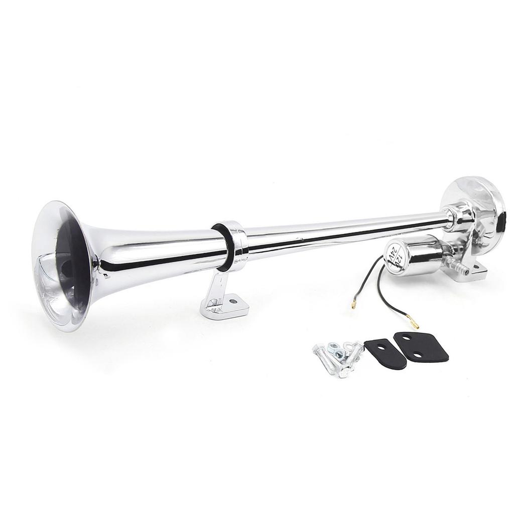 Single-tube Trumpet Electric Horn Chrome Air Horn Loudspeaker
