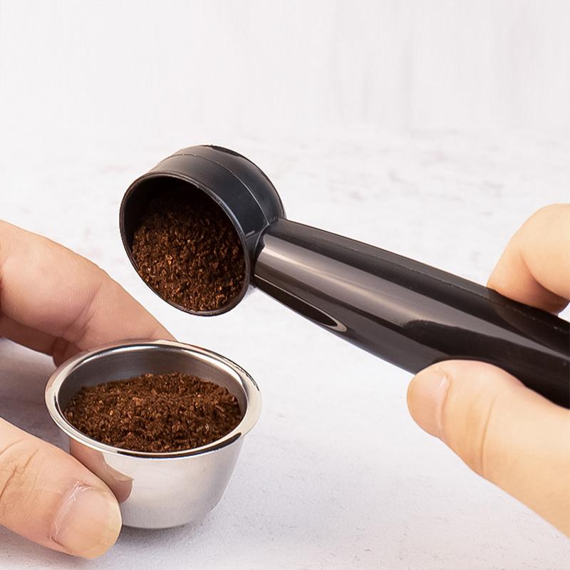 2026 New Coffee Spoon Measuring Spoon Dual-use Bean Scoop Powder Press Scoop Coffee Machine Accessories Kitchen Tools