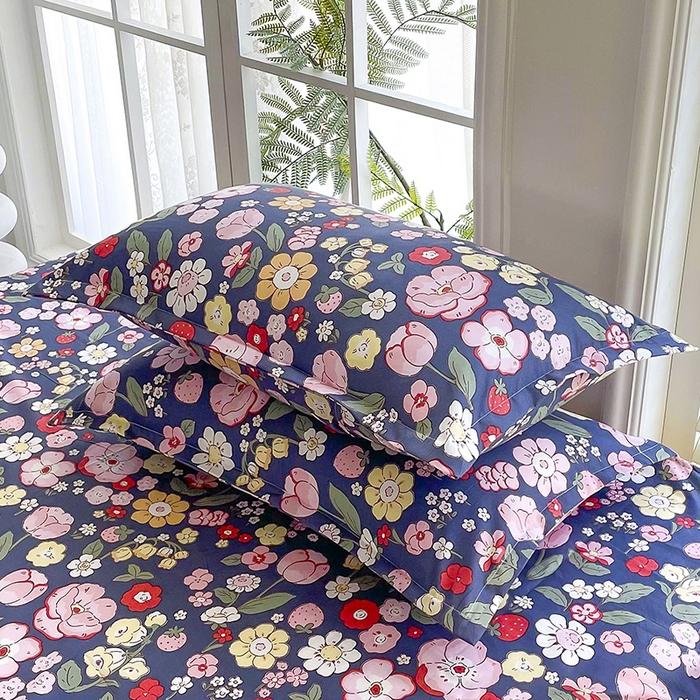 2 Pcs Reative Printed Pillowcase48x74cm Home Decorative Pillow Cover High Quality Pillow Sham