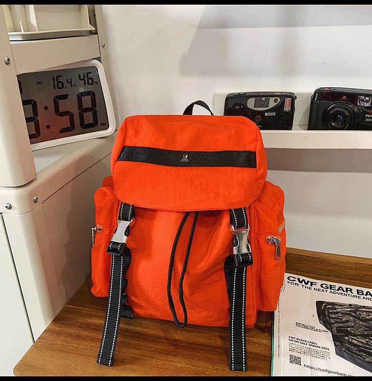 

Unisex Lightweight Outdoor Backpack - Ideal for Travel, Hiking, or School оранжевый/красный