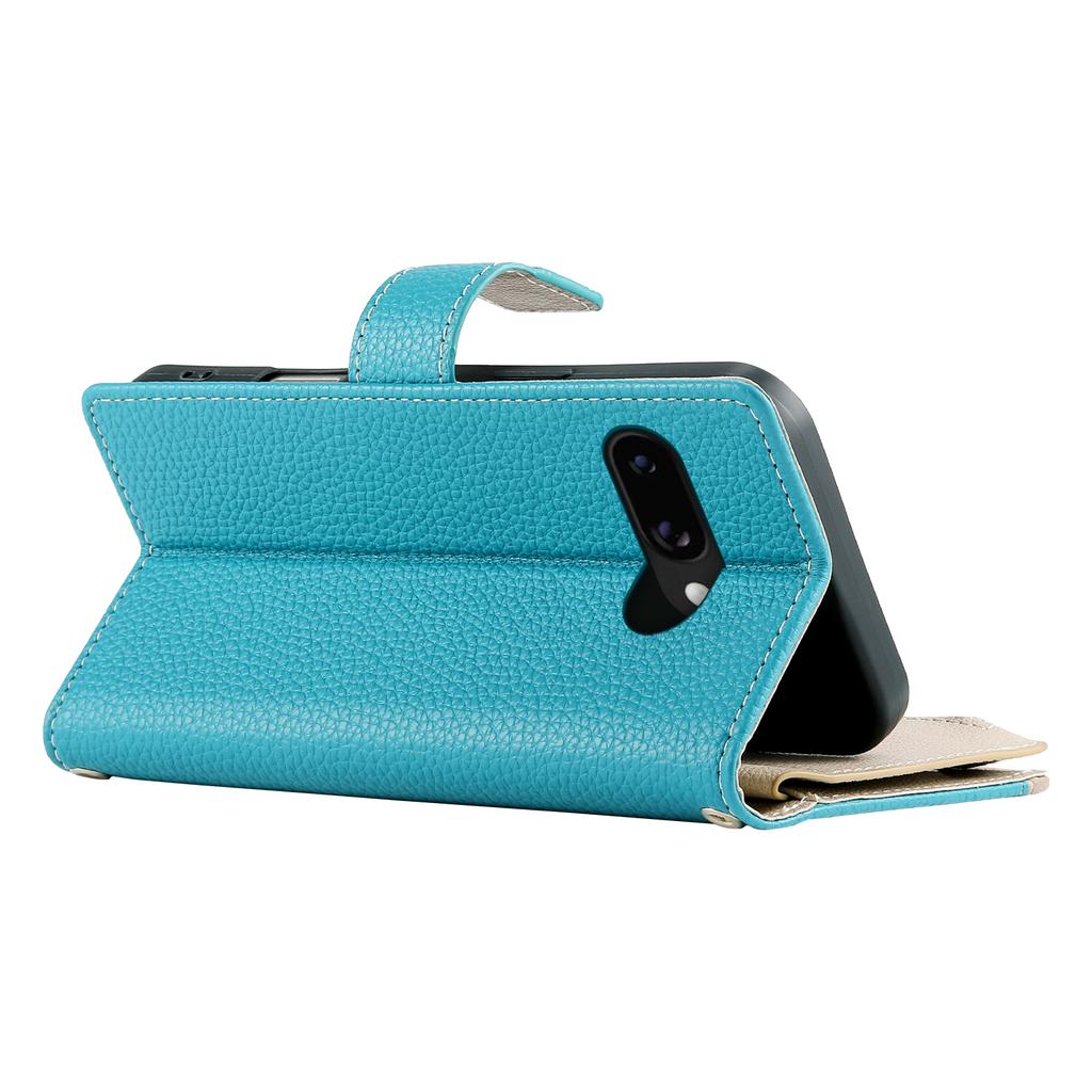 For Google Pixel 9a Case Zipper Wallet Color Splicing Leather Flip Phone Cover with Straps