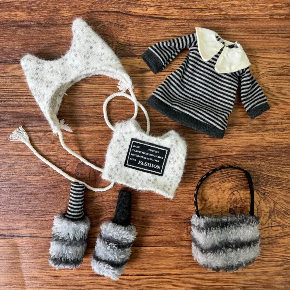 1/6 Doll Clothes Set 30cm Fashion Cute Outfits - Soft Hat+ Top+Skirt Stylish Clothing for 30cm Dolls Accessories (Only Clothes)