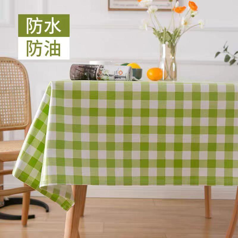 PVC Tischdecke Wasserdicht und Ölfest Waschfrei Pastoral Schreibtisch High-End Esstischdecke Kaffeetisch Tischmatte Ins Style Rechteckig
