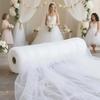 Tessuto Tulle Decorazioni Fai da Te Accessori Matrimonio Festa Evento di Natale Tessuto a Rete Trasparente Materiale Elegante Runner da Tavola Fiocchi per Sedie Sfondo