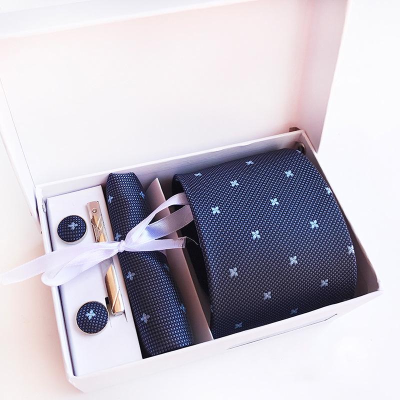 Polyester Business Executive Men'S Tie 6-Piece Gift Box Tie