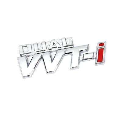 Pegatina Emblema Coche Auto Alas Laterales Insignia Calcomanía Doble VVT-i VVTi Camry Chr Avensis Reiz (Doble VVT-i Plata)