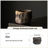 Retro Gold-plated Iron Glaze Dunhuang Cup Tea Cup Master Cup Ancient Early-fired Handmade Ceramics Tea Cup Kung Fu Tea