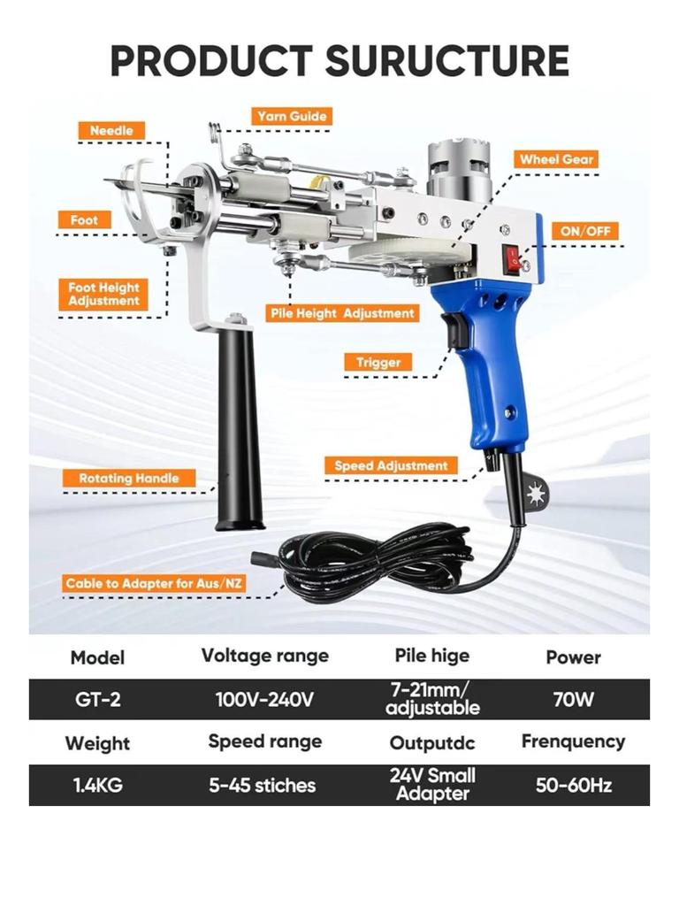 In-Stock Carpet Tufting Gun