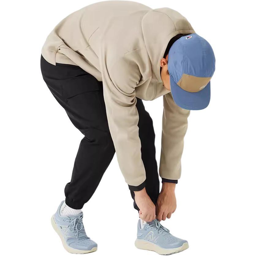 New Balance Logo Sportswear Tech Fleece Windrunner Jacket Asia Sizing 'Cream White Black' Men's AMJ21178-AL