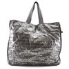 Unlimited Tote Bag A46113 Logo COCO Mark Silver Nylon Women Used