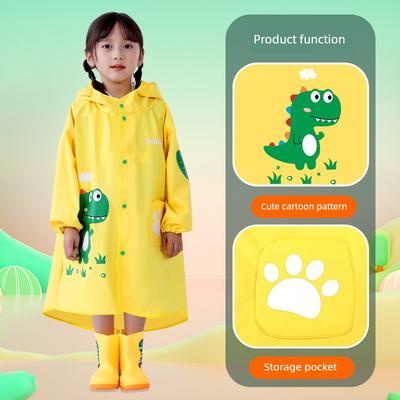 Kinder-Regenmantel Cartoon Lang Jungen und Mädchen Wasserdichte Kleidung zum Spazierengehen und Radfahren Baby Kinder Poncho Regenkleidung