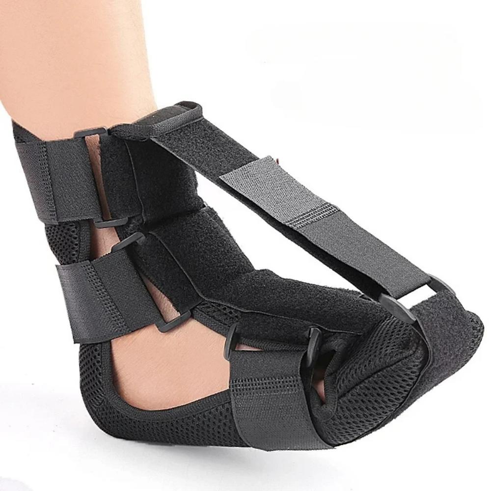 

Comfortable Night Foot Splint - Adjustable Support Sock for Plantar Fascia and Achilles Tendon Comfort чорний
