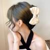 Korea large size bow hair clip elegant temperament simple style exquisite girl  claw clip fashion hair accessories