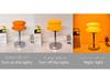 Bauhaus Egg Tart Glass Table Lamp - Thick-Sole Night Light for Bedroom, Bedside, or Living Room