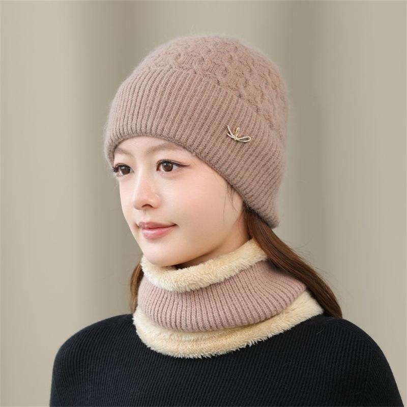 Thermal hat children's autumn and winter new pullover hat mother style fashionable foreign style thickened ear protector knitted wool hat