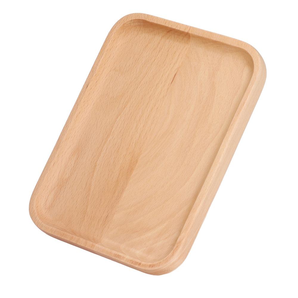 Anti-spill Edge Kitchen Utensil Flat Smooth Food Bearing Plate Serving Tray Afternoon Tea