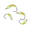 5 Stück #6 #8 #10 #12 Eisangeln Epoxidnymphe Messingperlenkopf Schnell sinkend Scud Bug Wurm Fliege für Forellen Panfish Angelköder