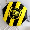1 PC Automatic Folding Umbrella - Al-Ittihad FC Pattern, Portable & Foldable Design with 8 Ribs, Christmas Birthday Gifts