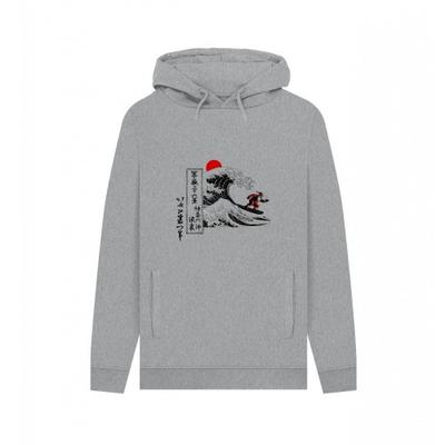 Apoh Unisex Adult Santa Great Wave Hokusai Hoodie