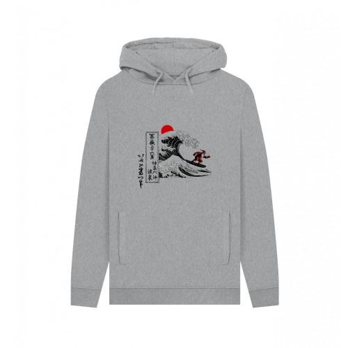 Apoh Unisex Adult Santa Great Wave Hokusai Hoodie