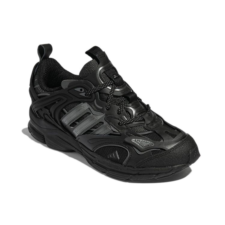 Adidas Spiritain 2000 Comfortable Mesh Synthetic Leather Low-Top Running Shoes Unisex Sneakers Black GX8530